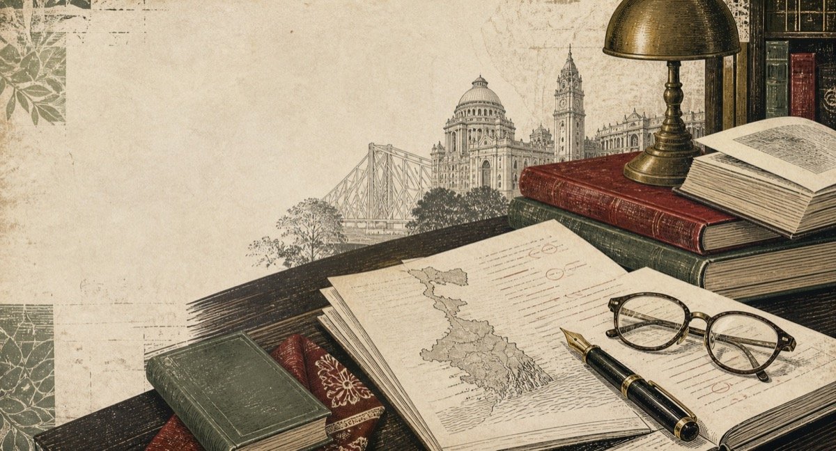 Editorial study desk for West Bengal government examination preparation